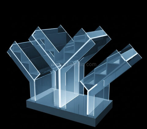 Custom acrylic Y shape literature holders