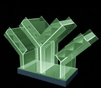 Custom acrylic Y shape pamphlet holders BH-2641 Custom acrylic Y shape pamphlet holders