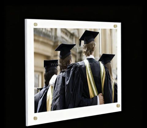 Custom acrylic wall mounted photo frame