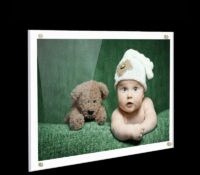 Custom acrylic floating frameless picture frame BS-542 Custom acrylic floating frameless picture frame
