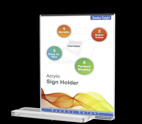Custom acrylic flyer sign holder