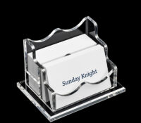 Custom acrylic front desks 2 tiers business card holders BH-2645 Custom acrylic front desks 2 tiers business card holders