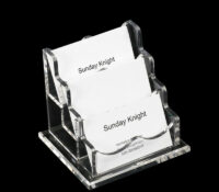 Custom acrylic 3 tiers business card holders BH-2647 Custom acrylic 3 tiers business card holders
