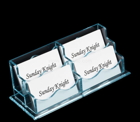 Custom acrylic 4 pockets business card holders
