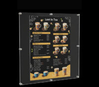 Custom acrylic floating tea shop poster frame BS-544 Custom acrylic floating tea shop poster frame