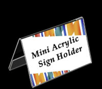 Custom acrylic countertop V shape sign holder SH-1099 Custom acrylic countertop V shape sign holder