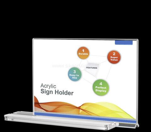 Custom acrylic countertop advertisements sign holder