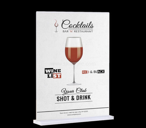 Custom acrylic countertop promotional cards holder