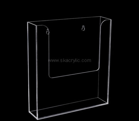 Custom acrylic wall magazine file holder