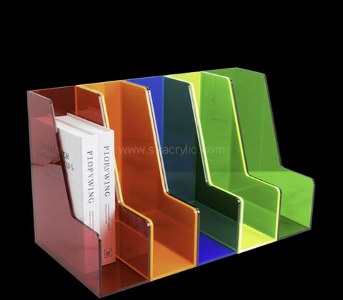 Custom acrylic office books files holder