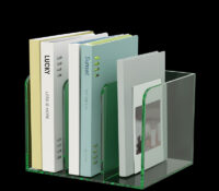 Custom acrylic 3 vertical compartments binder holder BH-2664 Custom acrylic 3 vertical compartments binder holder
