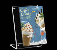 Custom acrylic L shaped magnetic sign holder SH-1109 Custom acrylic L shaped magnetic sign holder