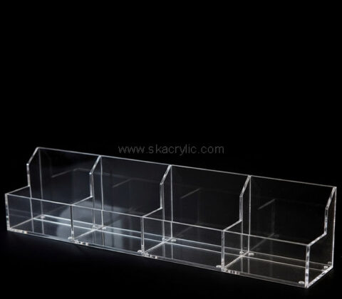 Custom acrylic 4 sections pamphlet holder stand