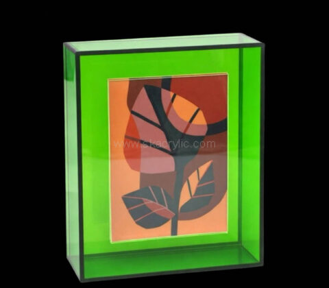 Custom acrylic wall mounted picture frame
