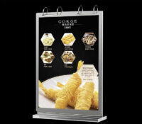 Custom acrylic vertical flip restaurants menu holder SH-1118 Custom acrylic vertical flip restaurants menu holder