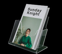 Custom acrylic desktop leaflets holder BH-2684 Custom acrylic desktop leaflets holder
