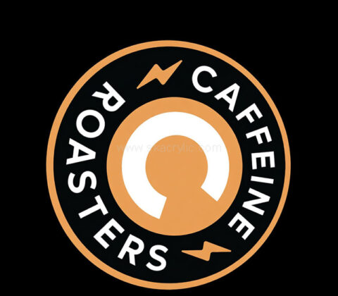 Custom acrylic wall advertising sign