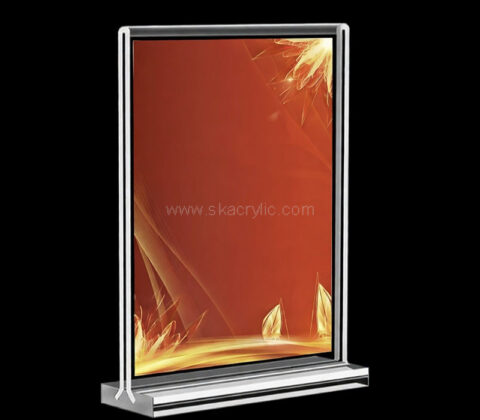 Custom acrylic vertical sign holder