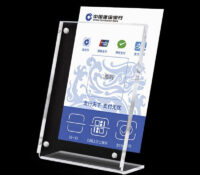 Custom acrylic magnetic payment sign holder SH-1125 Custom acrylic magnetic payment sign holder