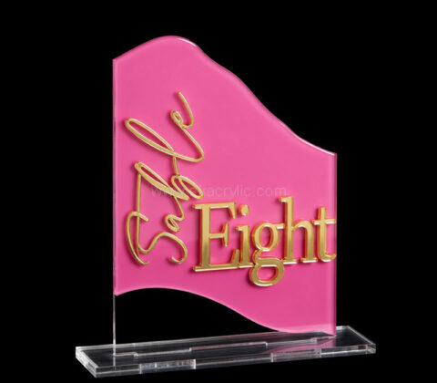 Custom acrylic decorations number sign holder