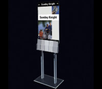 Custom acrylic floor stand flyer display holders BH-2689 Custom acrylic floor stand flyer display holders