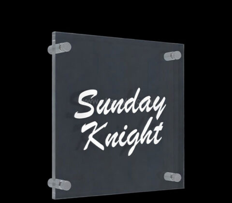 Custom acrylic wall business sign plaque