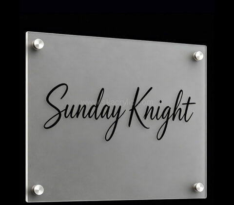 Custom acrylic wall salon decor sign