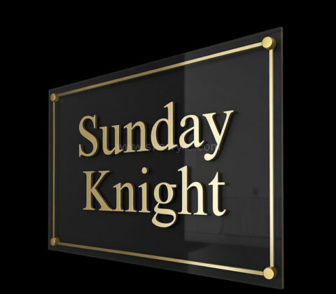 Custom acrylic wall brand company sign