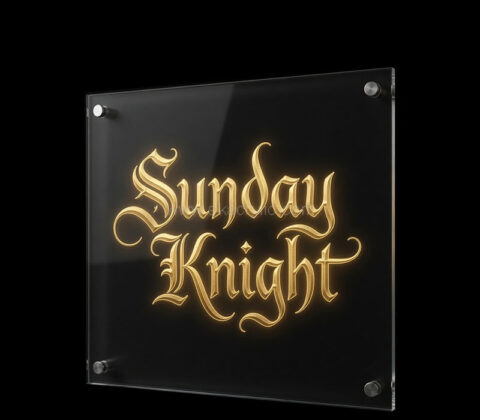 Custom acrylic wall unique identity sign