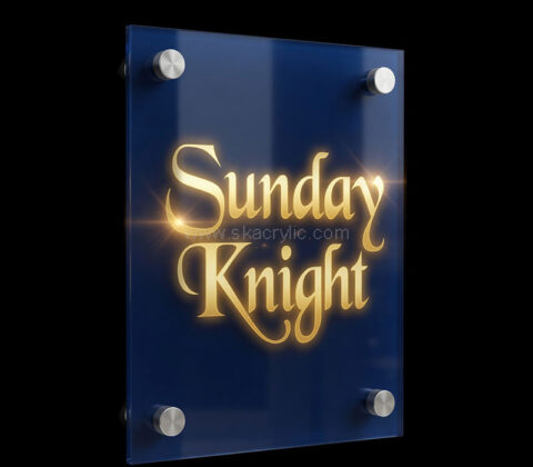 Custom acrylic wall office sotre sign