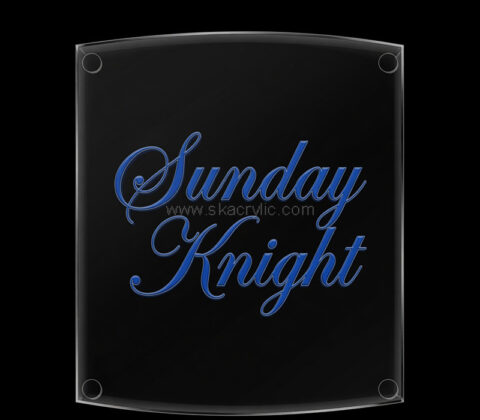 Custom acrylic hanging retail sign holder