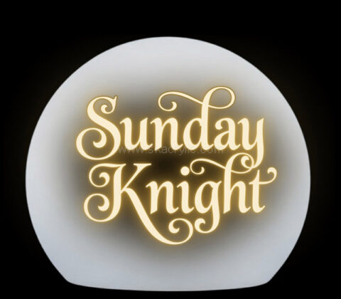Custom acrylic hanging branded light box