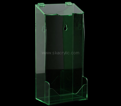 Custom acrylic wall flyer holder with business cards holder