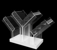 Custom acrylic countertop Y shape literature holder BH-2699 Custom acrylic countertop Y shape literature holder
