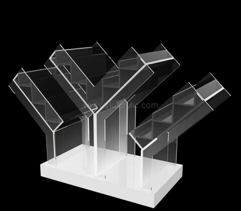 Custom acrylic countertop Y shape literature holder