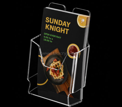 Custom acrylic literature brochure stand holder