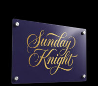 Custom acrylic wall mount advertising sign BS-594 Custom acrylic wall mount advertising sign