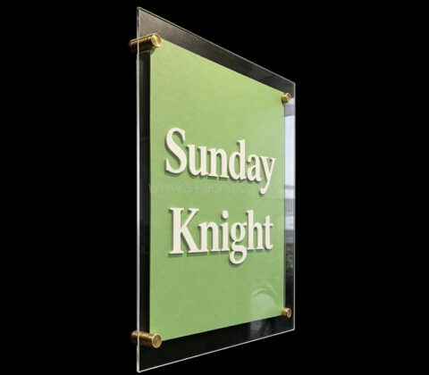 Custom acrylic wall decor sign