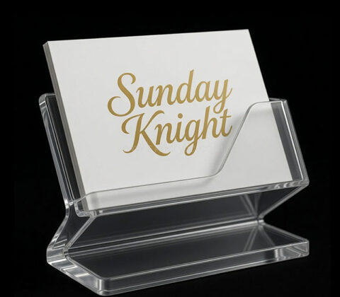 Custom acrylic luxury business name card holder