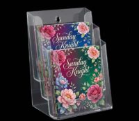 Custom acrylic wall 3 tiers literature holders BH-2715 Custom acrylic wall 3 tiers literature holders