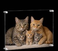 Custom acrylic floating picture photo frame BS-601 Custom acrylic floating picture photo frame