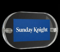 Custom acrylic floating sign display frame BS-603 Custom acrylic floating sign display frame