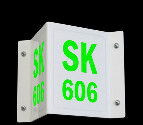 Custom acrylic double sided wall sign