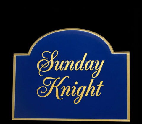 Custom acrylic wall branding sign