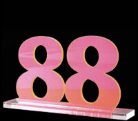 Custom acrylic table number sign holder SH-1153 Custom acrylic table number sign holder
