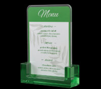 Custom acrylic tabletop menu sign stand SH-1157 Custom acrylic tabletop menu sign stand