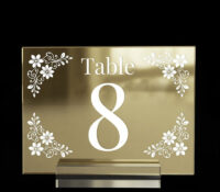 Custom acrylic restaurant table number sign SH-1160 Custom acrylic restaurant table number sign