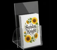 Custom acrylic desktop leaflet brochure holder BH-2720 Custom acrylic desktop leaflet brochure holder