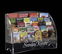Custom acrylic multi pockets leaflets pamphlets display stand rack BH-2721 Custom acrylic multi pockets leaflets pamphlets display stand rack
