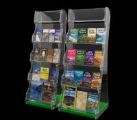 Custom acrylic floor standing leaflets display stand BH-2722 Custom acrylic floor standing leaflets display stand